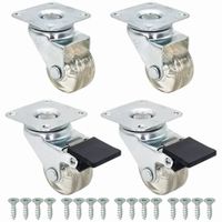 Kółko meblowe gumowe z gumą ogumowane KM fi 35 mm zestaw jezdny