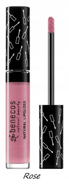 Benecos Natural Lipgloss Błyszczyk 5ml Rose zdjęcie 1