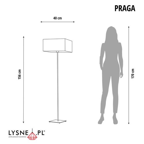 Nowoczesna Lampa podłogowa  PRAGA na Arena.pl