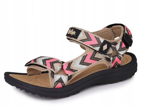 Sandały damskie Lee Cooper LCW-24-34-2612L BEIGE/RED na Arena.pl