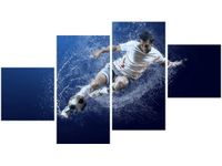 90CM 160 OBRAZ 4 ELEM MOC FOOTBALLU ŚCIENNY