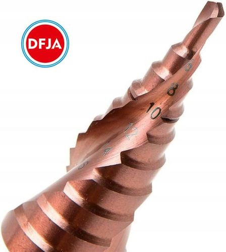 WIERTŁA KOBALTOWE STOPNIOWE STOŻKOWE DO METALU STALI ZESTAW HSS CO/M35 na Arena.pl