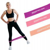 ZESTAW 3 GUM DO ĆWICZEŃ MINI BAND FITNESS TAŚMY