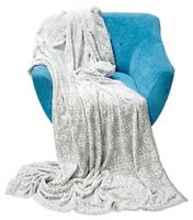KOC NARZUTA NORWESKI 150x200 CIEPŁY MIĘKKI SNOW D.GREY
