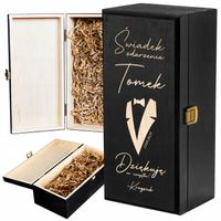 PODZIĘKOWANIE DLA ŚWIADKA PREZENT DLA ŚWIADKA SKRZYNKA NA ALKOHOL UPOMINEK