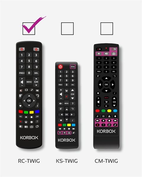 Pilot TV KORBOX RC-Twig do dekoderów KORBOX zdjęcie 2