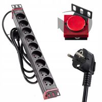 Listwa zasilająca do szaf rack 19" 9 gniazd 2m Uniwersalna 19-0147 Sabaj