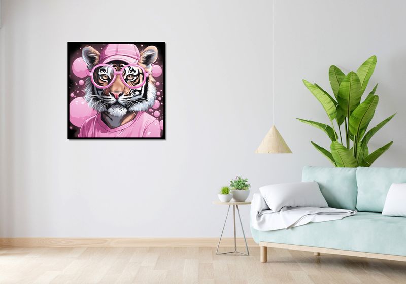 Plakat 80x80cm Ludzki Tygrys zdjęcie 4