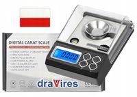 WAGA ELEKTRONICZNA LABORATORYJNA 0,001 draVires 30g BR.DOKŁADNA + naklejka