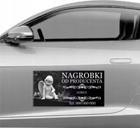 MAGNES NA SAMOCHÓD MATA MAGNETYCZNA REKLAMOWA 60X30 PRODUCENT NAGROBKÓW