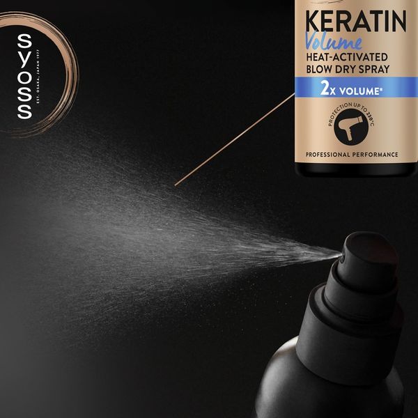 Syoss Keratin & Volume Spray Włosów Termoochronny zdjęcie 2