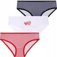 MORAJ Figi Majtki Dziewczęce 3szt Mix Wzór 104-110