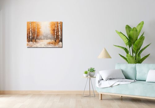 Obraz 70x50cm Jesienne Brzozy na Arena.pl