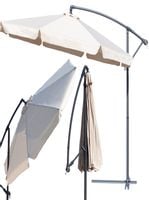 Parasol Ogrodowy Na Taras 350 cm Beżowy