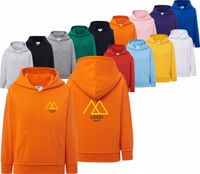 BLUZA dziecięca unisex dresowa HAFT LOGO NAPIS GRAFIKA reklamowa 10 szt