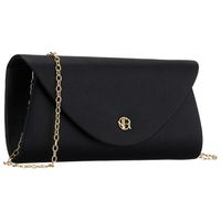 kopertówka damska wykonana ze skóry ekologicznej w czarnym kolorze