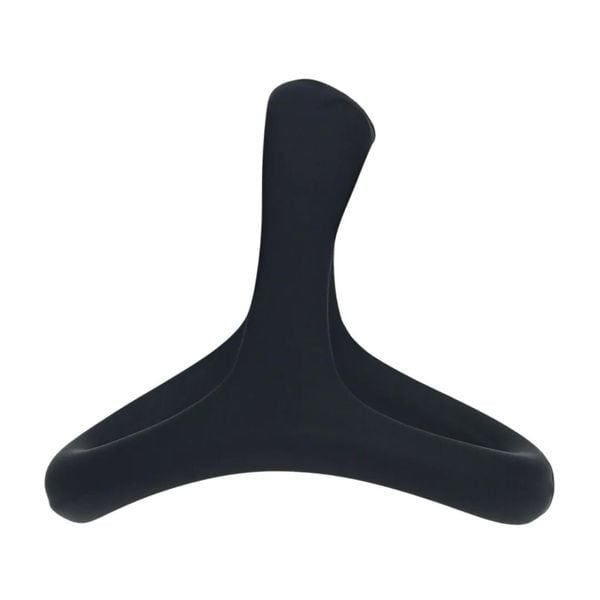 Soft Bead Grip Silicone Cock And Ball Ring - Black zdjęcie 5