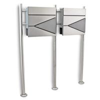 17193 SKRZYNKA NA LISTY POCZTOWA PODWÓJNA NA STOJAKU 1,2M BITUXX INOX