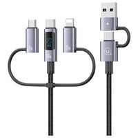 usams kabel 6w1 fast charging 60w 1,2m data cable digital dispay