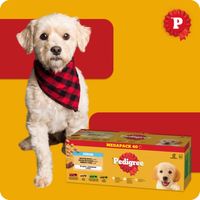 SASZETKI PEDIGREE JUNIOR WYBÓR SMAKÓW Z RYŻEM W GALARETCE 40X100G