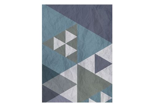 Fototapeta - Niebieski patchwork 50x1000 na Arena.pl