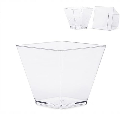 Zestaw Pojemniki piramidki na desery deserki mini 200ml + łyżeczki 50 kompl na Arena.pl