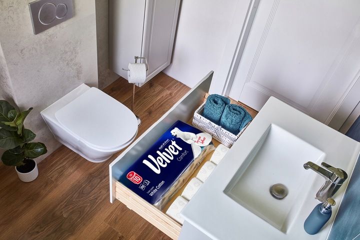 Velvet papier toaletowy White Cotton 7x 10 rolek zdjęcie 5