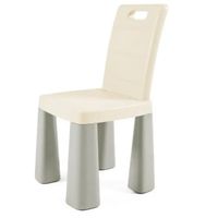 krzesełko dla dziecka plastikowe - szaro-beżowy