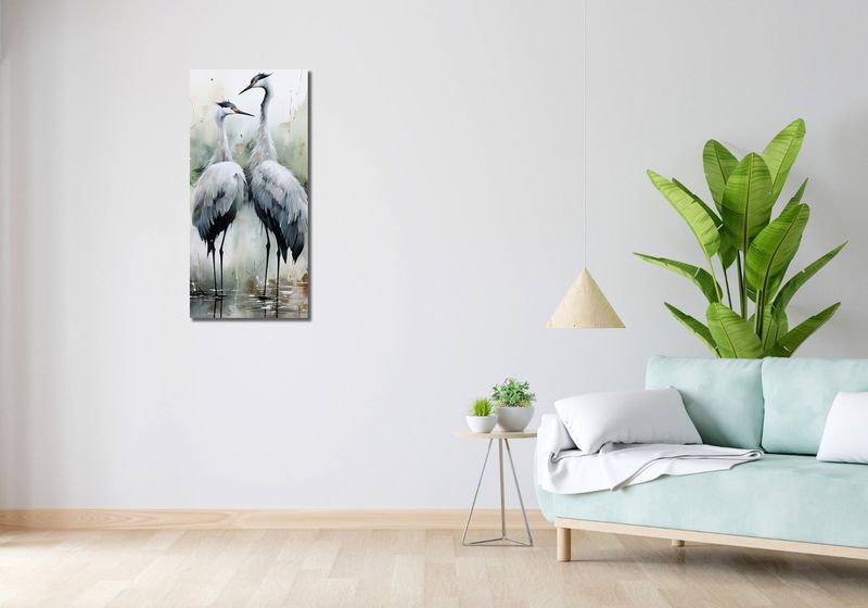 Obraz 40x90cm Tańczące Czaple zdjęcie 2