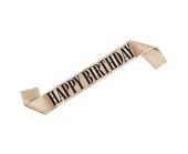 Szarfa urodzinowa brokatowa Happy Birthday złota