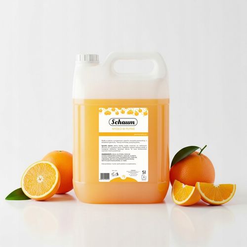 MYDŁO W PŁYNIE do rąk Wydajne Orzeźwiające Pomarańczowe Zapas Baniak 5L na Arena.pl