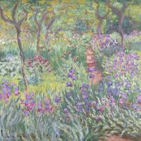 Plakat 30x30cm The Artist’s Garden in Giverny, Monet Vintage