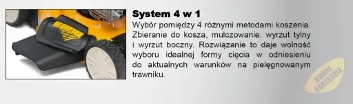 Kosiarka spalinowa z napędem Cub Cadet LM3 DR53S 4w1 MYSPEED z koszem MOCNA zdjęcie 7