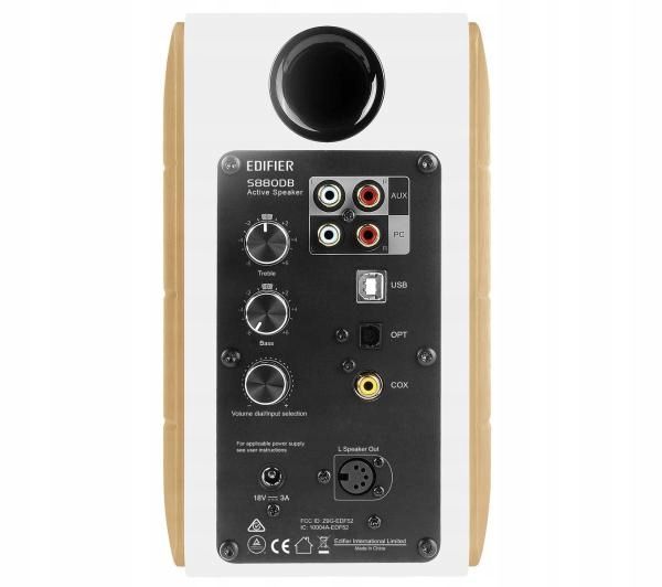 Głośniki komputerowe 2.0 Edifier S880DB Bluetooth 88W Pilot Białe zdjęcie 2