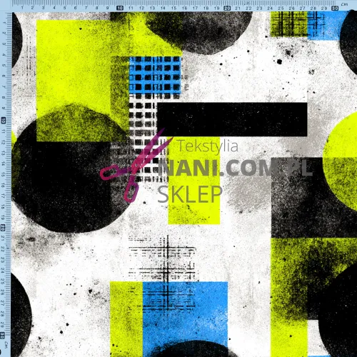 Geometryczny Styl-Dresówka Pętelka 235g/m2 na Arena.pl