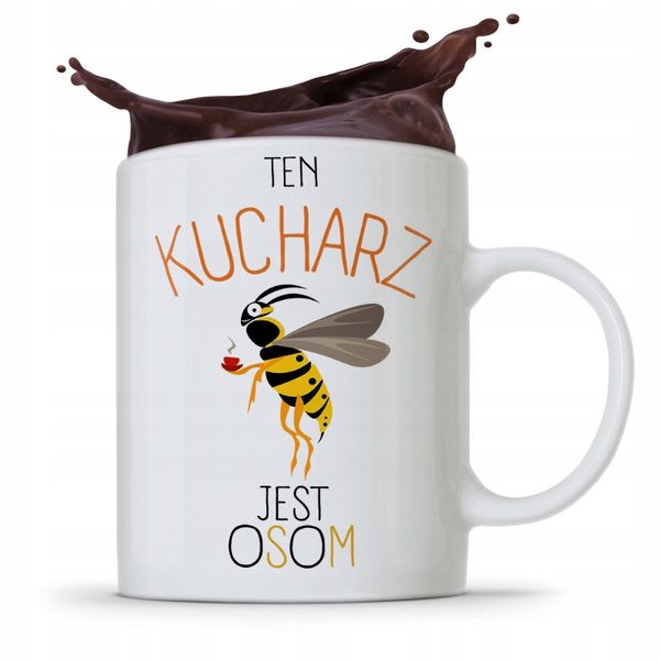 Kubek Prezent Dla Kucharza Który Jest Osom Z Nadrukiem Ze Zdjęciem zdjęcie 1