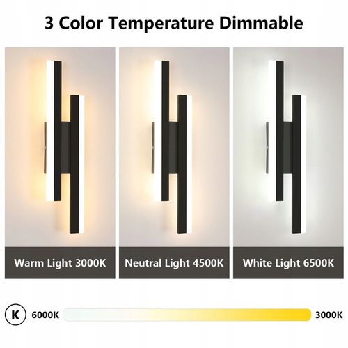 LAMPA LINIOWA SCIENNA LED KINKIET CZARNA ŚCIEMNIALNA NOWOCZESNA DO na Arena.pl