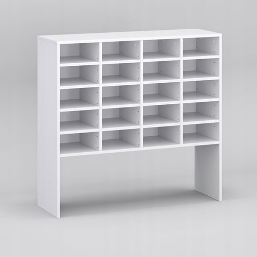 Regał na obuwie buty szafka kolor biały 104x100x33 na Arena.pl