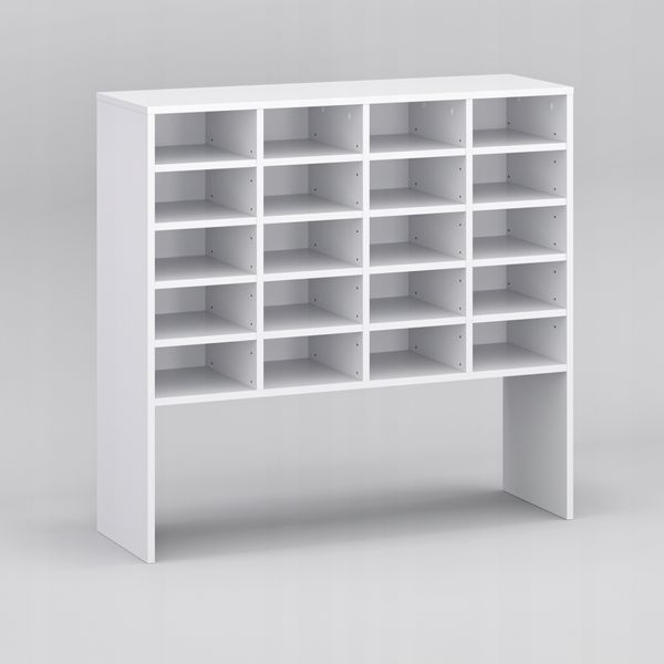 Regał na obuwie buty szafka kolor biały 104x100x33 zdjęcie 2