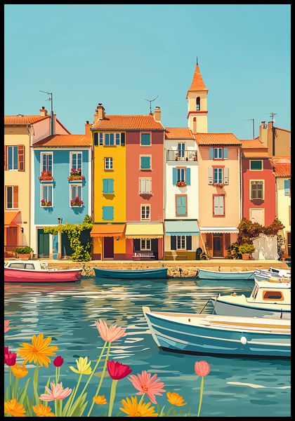 Plakat 68x98cm Wielobarwne Nadbrzeże zdjęcie 2