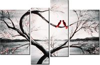 130CM 85 OBRAZ 4 ELEM W ŚWIETLE KSIĘŻYCA I ŚCIENNY