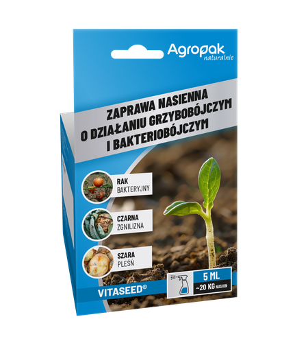 AGROPAK VITASEED GRZYBOBÓJCZA BAKTERIOBÓJCZA ZAPRAWA NASIENNA DO NASION 5ML na Arena.pl