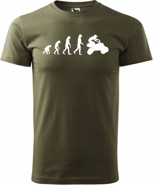 Męska Koszulka Prezent Urodziny Quad Ewolucja zdjęcie 2