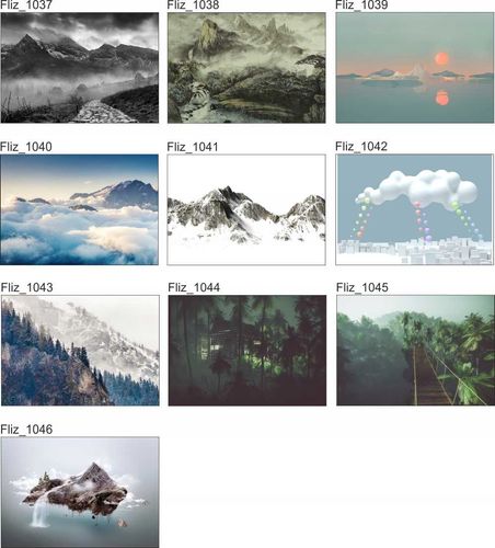 FOTOTAPETA FLIZ widok niebo góry we mgle 350x245 na Arena.pl