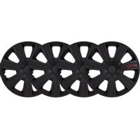 4x Kołpaki 15 GTR CARBON CZARNE TUNING