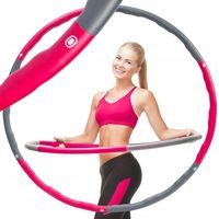 HULA HOOP Z OBCIĄŻENIEM 1,2kg hulahop odchudzające i składane 100cm
