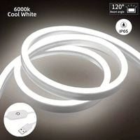 Taśma LED Neonowa USB 5V Biała 4m z Dotykowym Włącznikiem