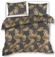 Pościel Satynowa 160X200 Złote Liście 18359