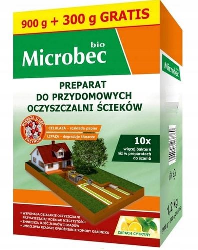 NOWY BIO MICROBEC BROS 10x MOCNIEJSZY BAKTERIE DO SZAMBA OCZYSZCZALNI na Arena.pl