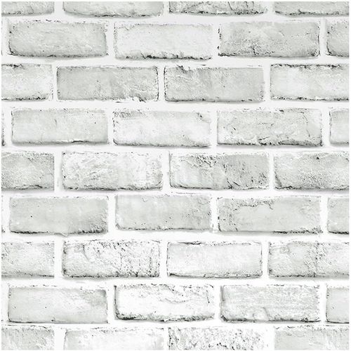 SAMOPRZYLEPNA TAPETA BIAŁA CEGŁA 3D OKLEINA 45cm x 10m na Arena.pl